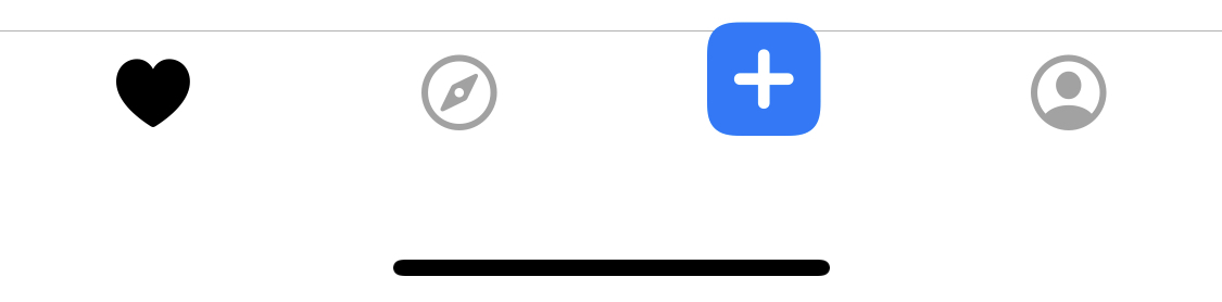 Onmylist add button in the app